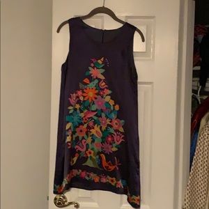 Silky Birds of Paradise print mini dress🌴!